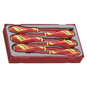 Vde Screwdriver Set Teng TTV706N 6-Piece VDE Insulated Screwdriver Set, RBD, PZ, PH &amp; Slotted image