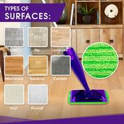 Swiffer Sweeper Mop Reusable Microfiber Mop Pads For Swiffer WetJet - Machine Washable - 2 Pack, USA Made image