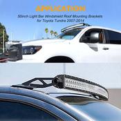WSAYS 240W Curved LED Light Bar With Windshield Mount Kit For Toyota 4Runner 1995-2002 &amp; Tacoma 1995-2004 4Runner Lights image