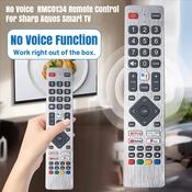 Replacement Remote Control For Sharp TV - Fits SHW/RMC/0133 SHWRMC0133 Sharper Image Remote image