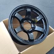 17x8 Gloss Black Wheels For Toyota 4Runner Tacoma – 6x139.7 Bolt Pattern – Set Of 4 Black Rims Set Of 4 image