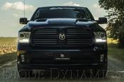 For 2009-2018 Dodge Ram 1500-3500 Black Headlights W/ DRL - Pair, Driver &amp; Passenger Side 2012 Dodge Ram 1500 Headlights image