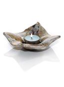 Square Ripple Pottery Tea Light - small image