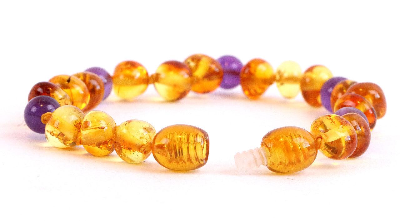 Amethyst and Amber Anklet for Children in Mayo GetLocal Ireland