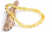Light Honey Bead Adult Anklet