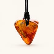 Natural Baltic Amber Amulet Pendant