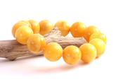 AAA Beeswax Amber Bracelet – 14 Large 18mm Beads image