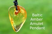 Baltic Amber Amulet on Adjustable Cord