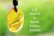 Baltic Amber Amulet with Inlusions