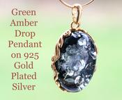 Green Amber Pendant