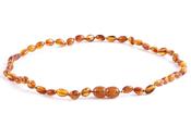 Honey Bean Amber Necklace 40cm