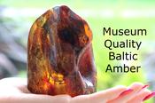 Large Amber Gemstone 159g