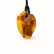 Large Natural Amber Amulet