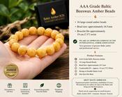 Beeswax Amber Bracelet 14.5mm