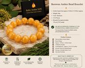 Beeswax Amber Bracelet 14.9mm