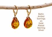 Elegant Gold Teardrop Earrings image