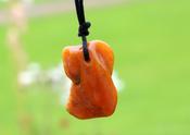 Natural Baltic Amber Amulet Pendant