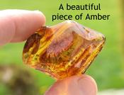 Amber Stress Relief Palm Stone for Meditation