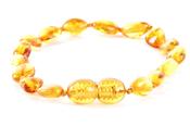 Honey Bean Baltic Amber Anklet for Children