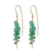 Cascade Emerald Drop earrings