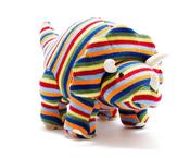 Best Years Knitted Triceratops Dinosaur Soft Toy Teddy - Stripe BY4182