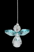 Small Crystal Angel December - Blue Zircon
