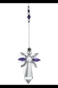 Large Crystal Angel February - Amethyst
