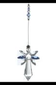 Large Crystal Angel March - Aquamarine