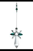 Large Crystal Angel May - Emerald