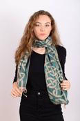 Celtic Ore Crafts - IRS-008F Celtic Trad Pashmina: Blue / 65cm x 190cm