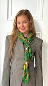 Celtic Ore Crafts - IRS-036A Polysilk Scarf Tree Green/Gold image