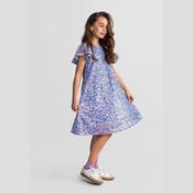 Minoti - 44650 Sequin Party Dress, Blue, A-Line Flared Sleeves image