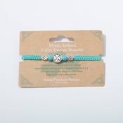 Celtic Ore Crafts - Shamrock Turquoise Bracelet IRB-022C image