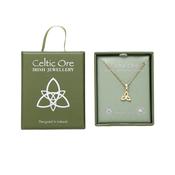 Celtic Ore Crafts - EIR-008P Plain Trinity Pendant Gold Plate: Gold / One Size image