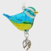 Wild Things Fantasy Glass Pretty Little Bird - Blue Tit