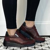 Wonders E-6780 KYOTO 70 Wine with zip trainers image