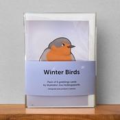 Joe Hollingsworth - Winter Birds - 6 pack