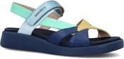 Wonders C-6552 MAR 52 Navy/Mint/Yellow Leather Sandals image