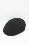 Hologramme Classic Italian Plain Wool Domed cap - Navy size 57
