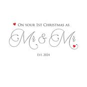 1st Christmas as Mr &amp; Mr image