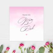 Mum &amp; Dad - Watercolour Thank You image
