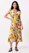 Frnch Spicy Garden Cream Summer Dress image