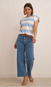 Cropped Cotton Jean Blue image