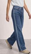 Street One Wide Leg Jean with Gallon Stripe - 32'leg image