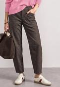 Street One High Waist Barrel Leg - black coffee 28 leg image