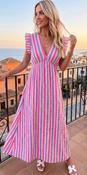 Purple &amp;amp; Pink Stripe Dress image