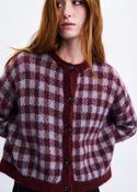 Frnch Aomori Bordeaux Cardigan
