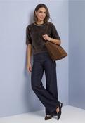 Street One Soft Knit with Gemstones - brown
