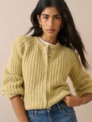 Nobody's Child Chartreuse Chunky Knit