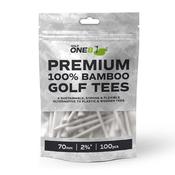 Golf One8 Straight Shank Bamboo Golf Tees - 83mm Golf One8 Straight Shank Bamboo Golf Tees - 83mm